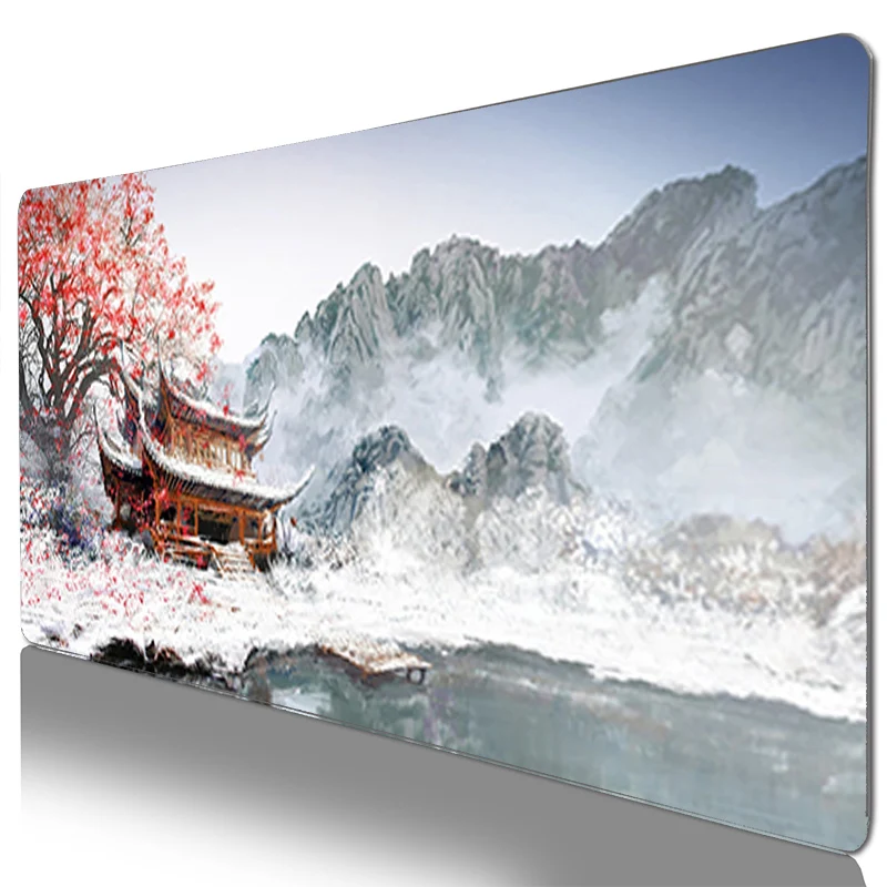 

Cherry blossom mousepad gamers decoracion Carpet Gamer Rubber40x90cm Mouse pad Keyboard speed Desk Mat Flower mouse mat