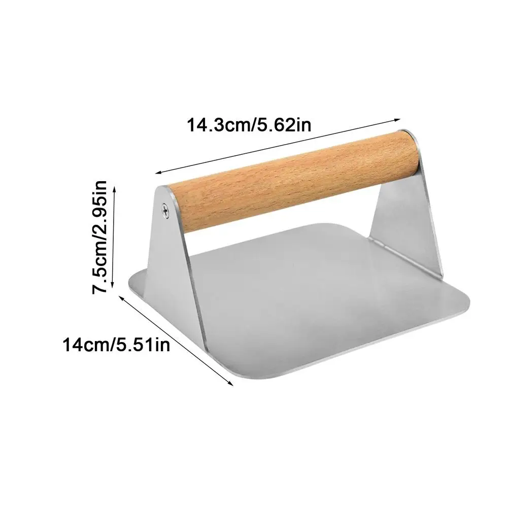 5-дюймовый легкий пресс для бургеров Smasher с деревянной ручкой бекона