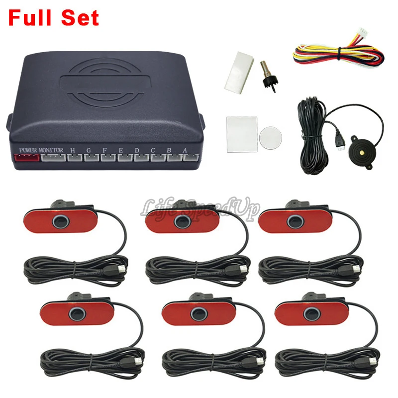 Автомобильный парковочный радар 16 5 мм 6 элементов|Датчики парковки| |