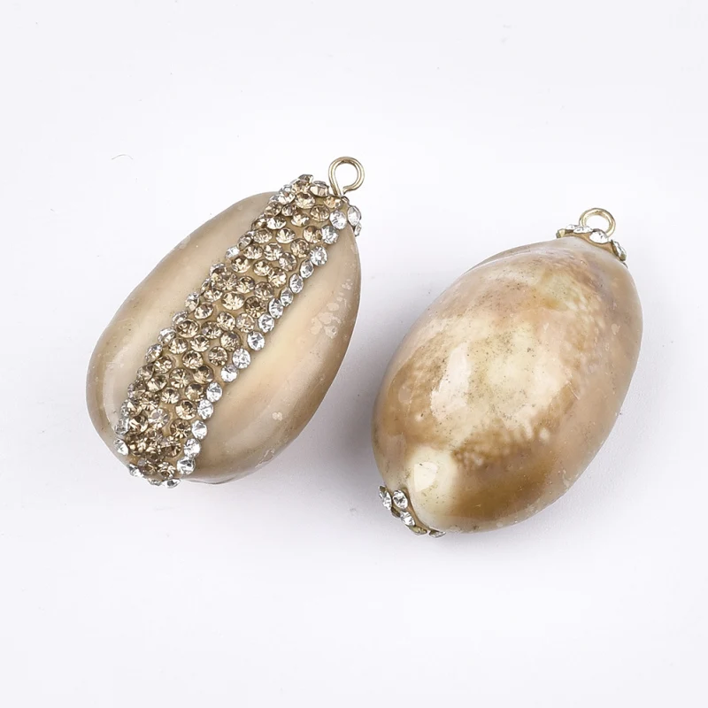 

10pcs Cowrie Shell Pendants Charm for DIY bracelets necklace jewelry making Findings 33~37x18~20x14~15mm F50