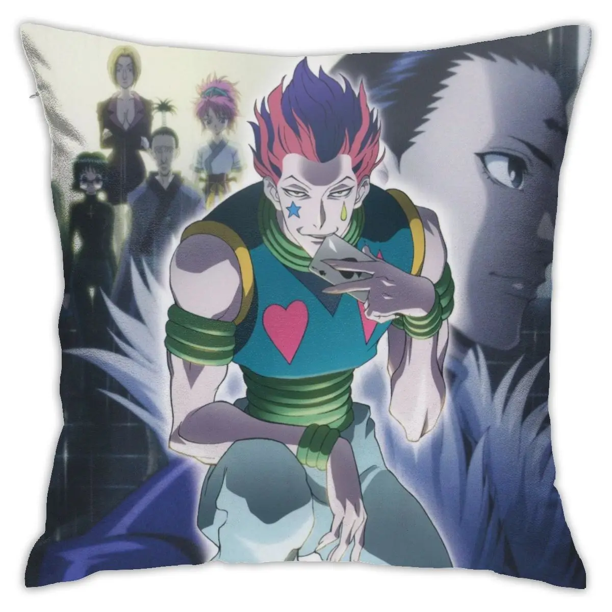 Чехол для подушки косплея 45x45 Хлопковый чехол в стиле аниме белая наволочка