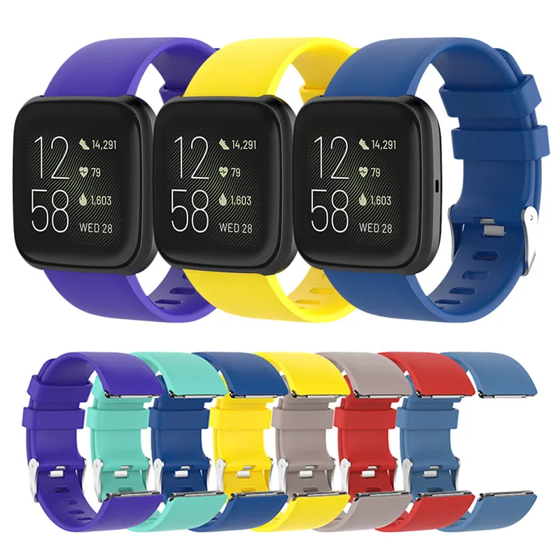 

Replacement Band For Fitbit Versa 2/Versa Lite Strap Soft Silicone Waterproof Wrist Accessories Strap For Fit bit Versa Bracelet