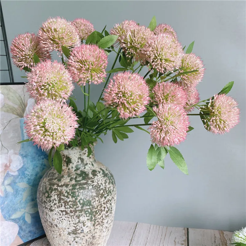 Большой луковый шар ветви с листьями пластиковые искусственные цветы для сада