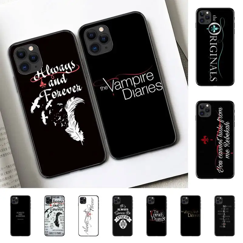 

Always and Forever The Vampire Diaries Phone Case for iphone 13 8 7 6 6S Plus X 5S SE 2020 XR 11 12 mini pro XS MAX