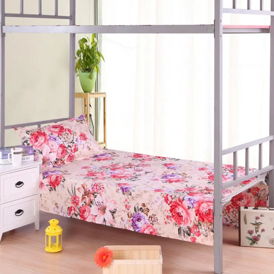 Тонкое текстильное постельное белье простыня двухъярусные кровати с