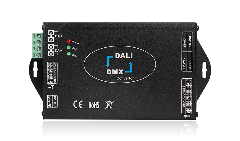 DL113 DALI в DMX512, DMX512 в DALI, Двусторонняя передача сигнала, преобразователь сигнала