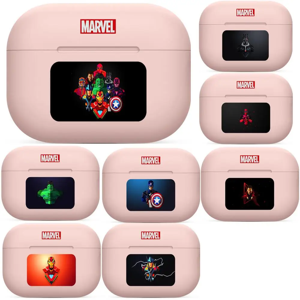 

Marvel style For Airpods 1 2 pro case Protective Bluetooth Wireless Earphone Cover For Air Pods case air pod cases Pink cute gen