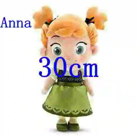 Принцесса Эльза Анна плюшевые куклы плюшевые игрушки Brinquedos детские куклы для девочек рождественские подарки - Цвет: 30cm  anna