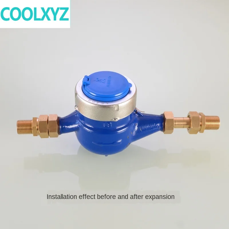 Медное соединение выдвижное от 1 до 3/4 дюймов дюйм счетчика воды внутри и снаружи