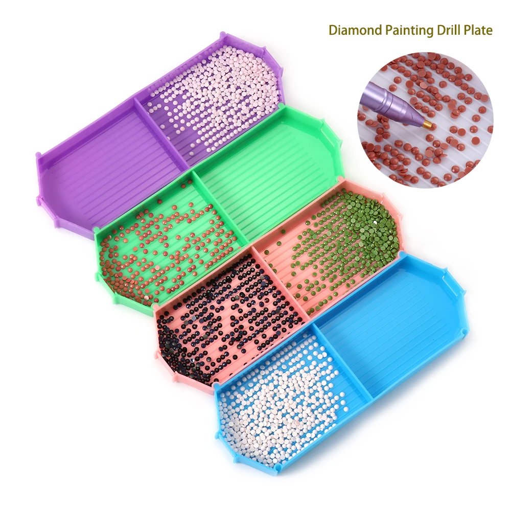 

Plastic diamond drawing tray can be opened for embroidery square large capacity drill tray tray new sewing accessories