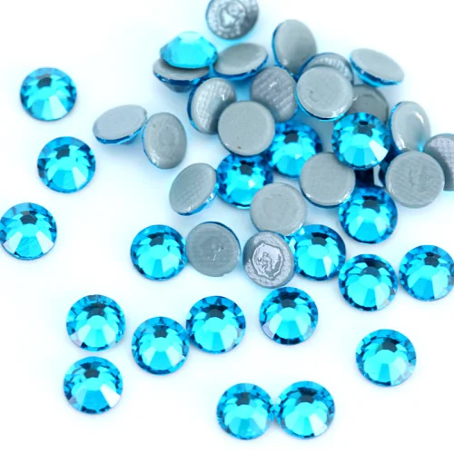 Peacock Blue AAAAA лучшее качество стразы исправление стразы Красочные железные стразы на стекло стразы горячей фиксации стразы свадебное платье Y0577 - Цвет: Peacock Blue