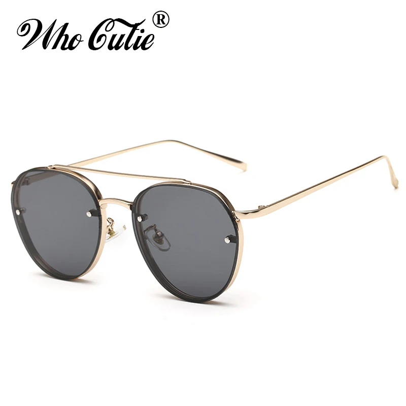 WHO CUTIE 2018 Круглые Солнцезащитные очки для мужчин и женщин брендовые дизайнерские