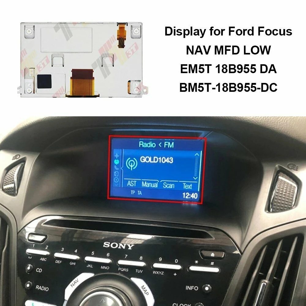 ЖК-дисплей для приборной панели Ford Fiesta Focus Kuga Ranger Transit C-Max Nav MFD LOW - купить по
