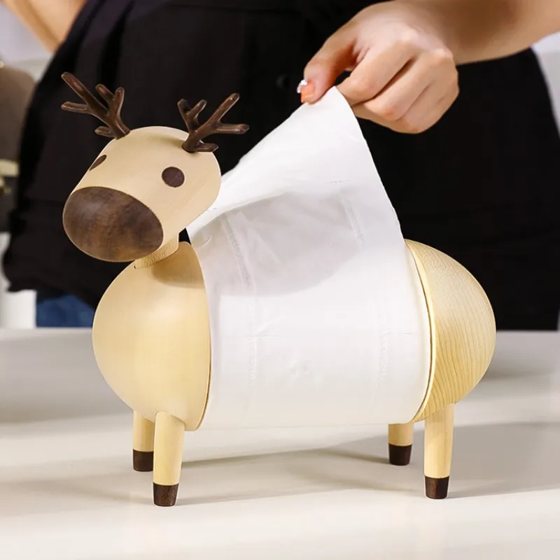 

Держатель для бумаги Elk Roll, деревянные поделки, украшения, вертикальный обеденный стол, кухонный дисплей, держатель для бумаги, приспособлен...