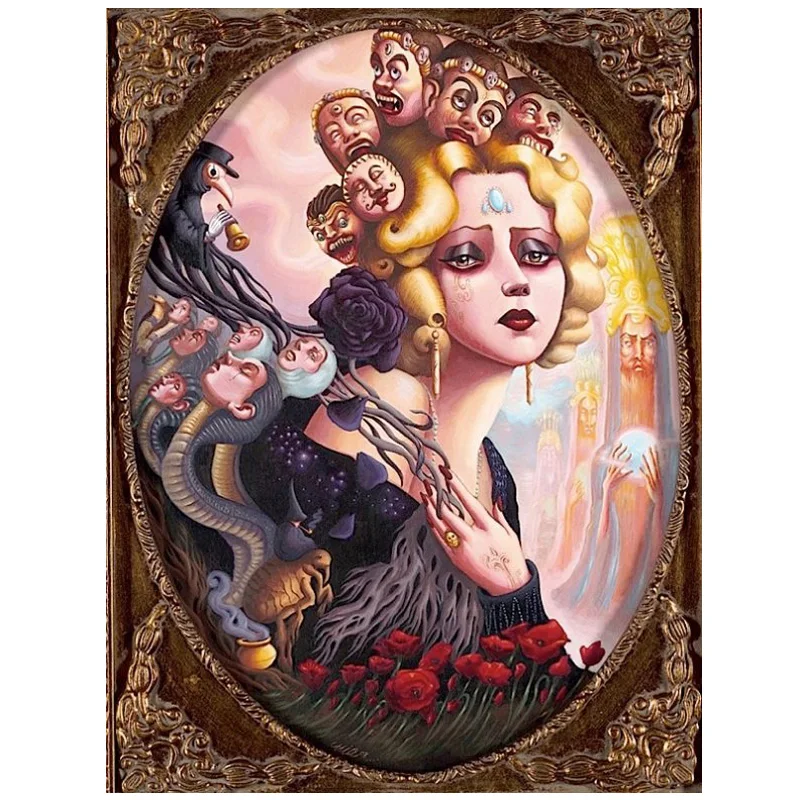 5 d Алмазная мозаика фантазия Европа леди картина Стразы Декор алмазная живопись