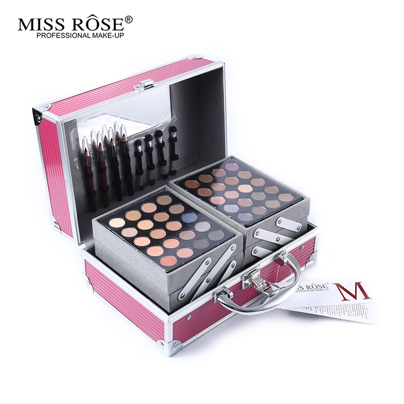 Maquillaje Профессиональный Miss Rose пудра для лица макияж Набор теней для век Палитра блокбастер макияж коробка набор хайлайтер бронзер подарок