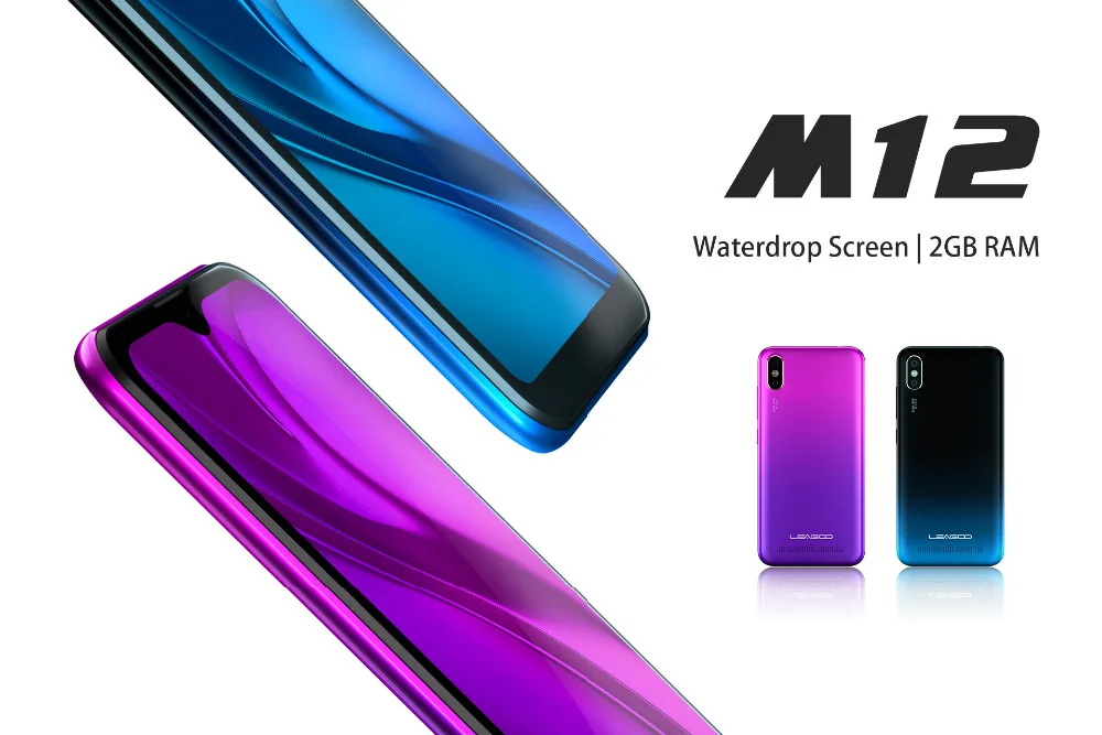 Мобильный телефон LEAGOO M12 5," HD+ экран капли воды 2 Гб ОЗУ 16 Гб ПЗУ MT6739V 3000 мАч 8MP камера Android смартфон