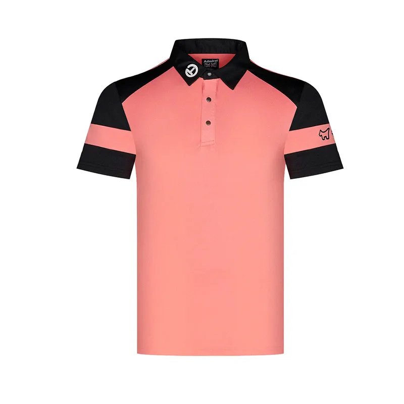 

Men's Standard Short Sleeve Polo Shirt Embroidery pattern Moisture Wicking Short-Sleeve Casual Polo Shirt