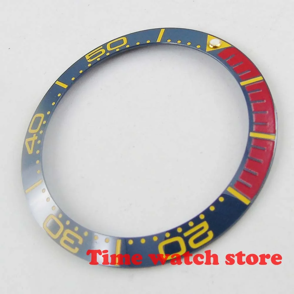 Роскошный качественный сплошной 38 мм красно синий фонарь ободок вставка