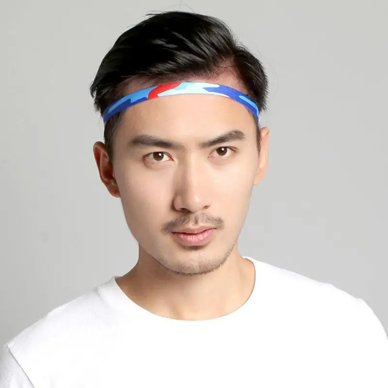 Повязка на голову обруч для волос спорта бега нескользящая эластичная повязка