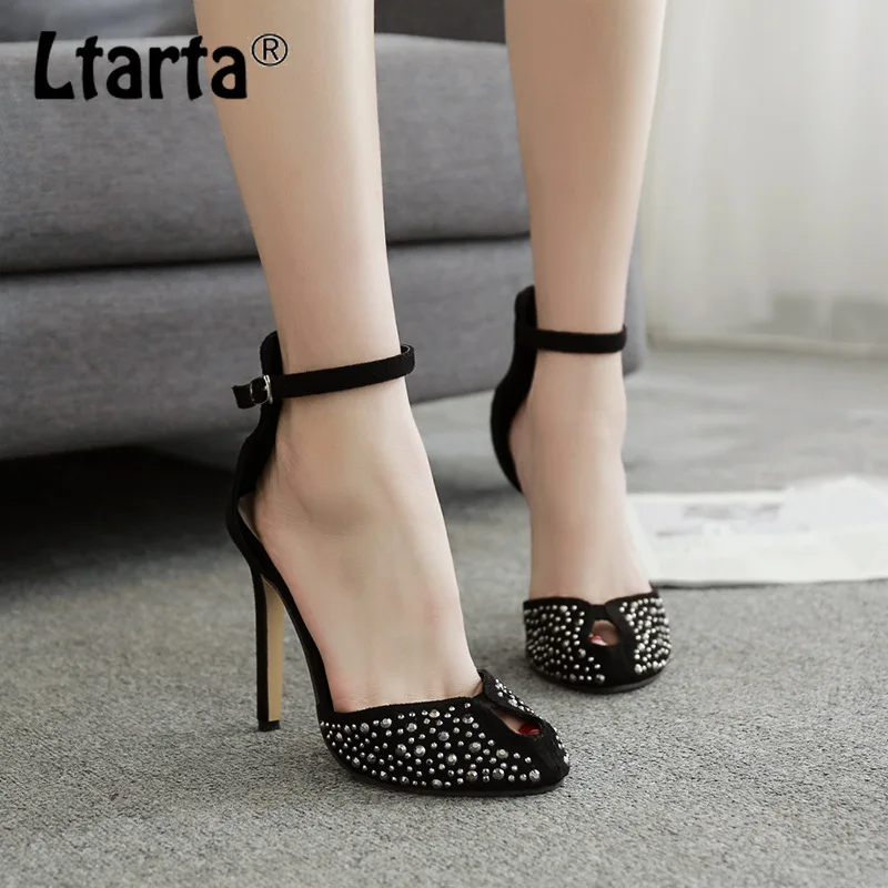 LTARTA/2021 г. Женские туфли-лодочки на каблуке Пикантные модные изящные стразы туфли