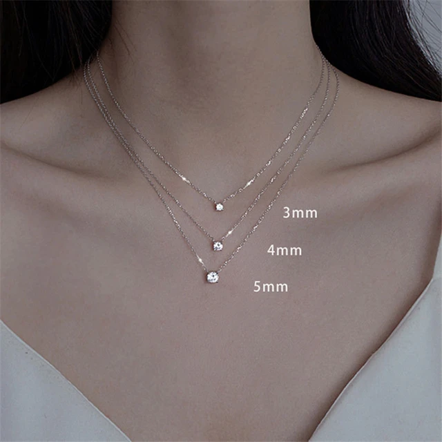 Lots 1/5/10pcs Silver Plated Starry Chain 1 mm Link Necklace 16"-30"