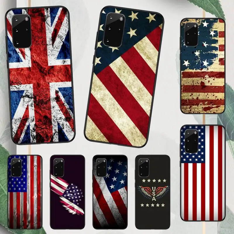

American USA National flag Phone Case For Samsung galaxy A S note 10 7 8 9 20 30 31 40 50 51 70 71 21 s ultra plus