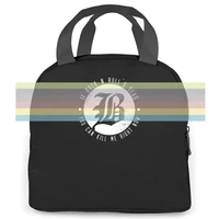 beartooth rock is dead custom black simple d newest women men portable insulated lunch bag adult