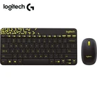Logitech MK240 Nano Беспроводная клавиатура и мышь, комбинированная компактная клавиатура и контурная мышь для ноутбука, настольного ПК, игр