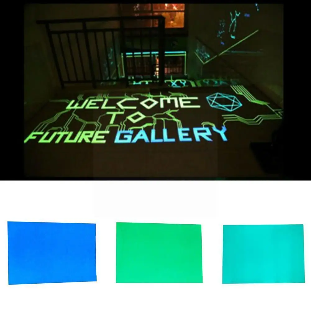 

1pc DIY Fluorescent Stickers High Brightness Luminous Engraving Decor DIY Room Furniture Film Paper Decor Toy Advertising M0S7