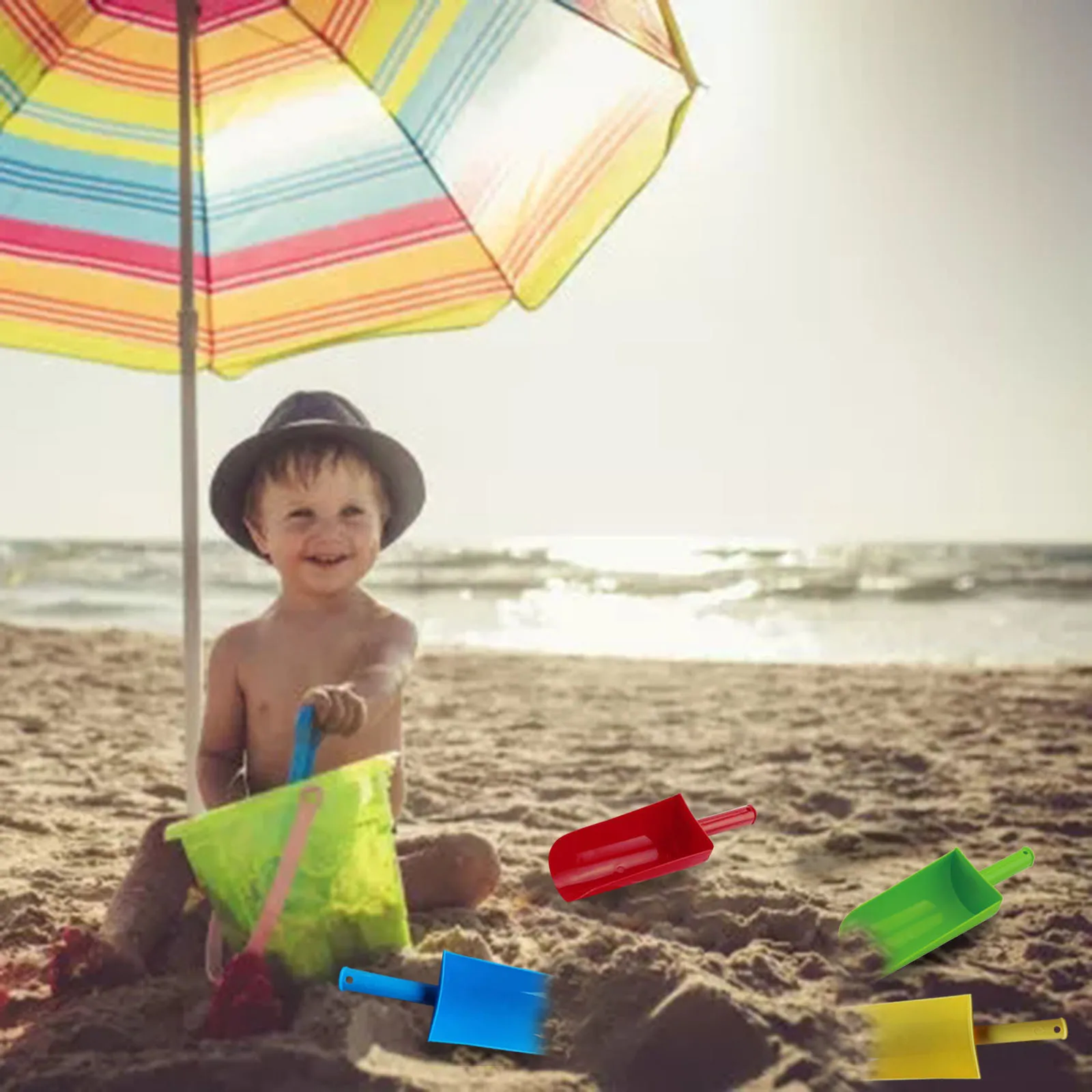 

beach toys Children's Beach And Snow Multi-Purpose Plastic Shovel Children's Outdoor Toys arenero sand toys