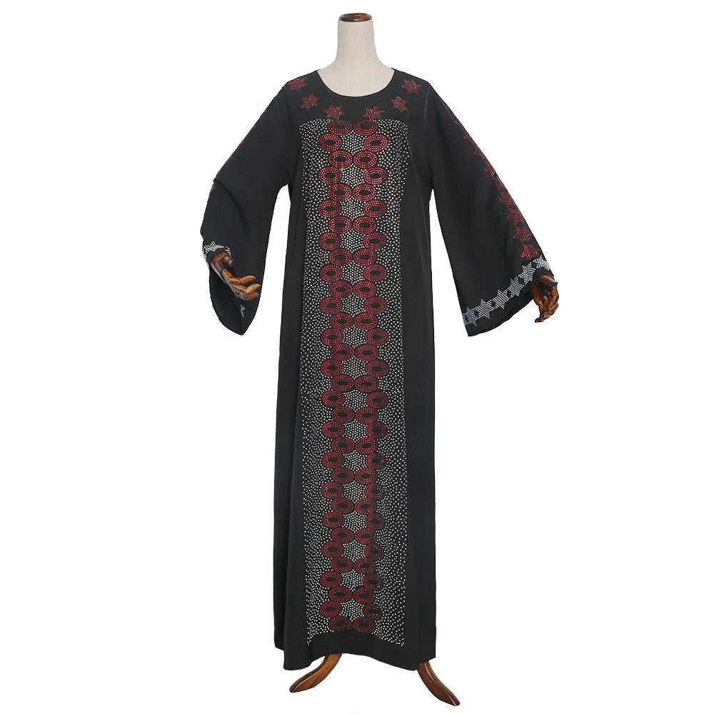 

Вечернее платье мусульманское женское модное Abaya африканские блестящие платья с длинным рукавом Кафтан размера плюс Dashiki Анкара Boubou