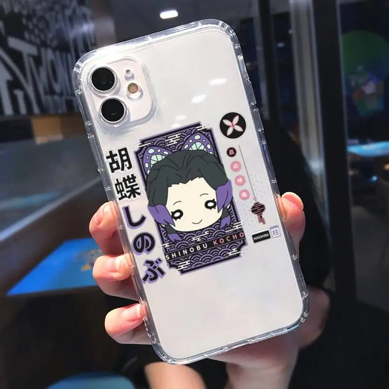 

Demon Slayer Kamado Tanjirou Phone Case Transparent soft For iphone 5 5s 5c se 6 6s 7 8 11 12 plus mini x xs xr pro max