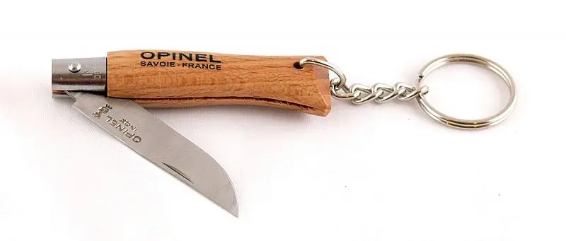 Нож Opinel серии Tradition Keyring №04 брелок клинок 5см нерж.сталь бук кольцо для ключей -