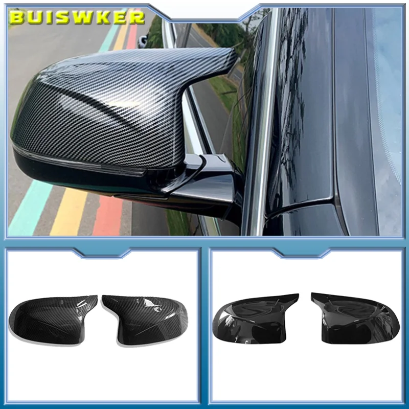 

Для BMW X3, X4, X5, X6, F15, F16, F25, F26, 2014 ~ 2018, боковые крылья автомобиля, задний вид, черная крышка, высокое качество, типы