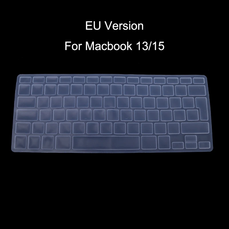 

EU Version Russian Keyboard Silicone Skin Cover For Apple Macbook Air Pro 13 15 LX9A