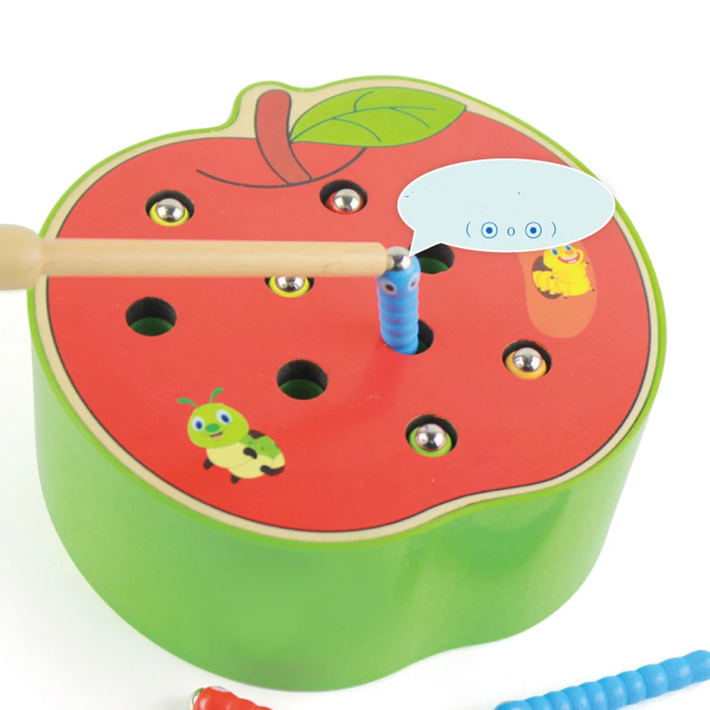 3D Когнитивная развивающая головоломка игрушки из цветного дерева магнитные для