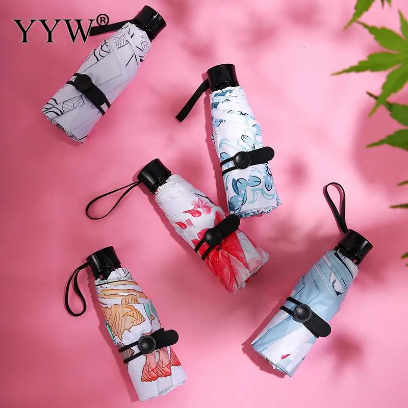 Мини зонт женский складной с принтом в скандинавском стиле|Зонтики| |