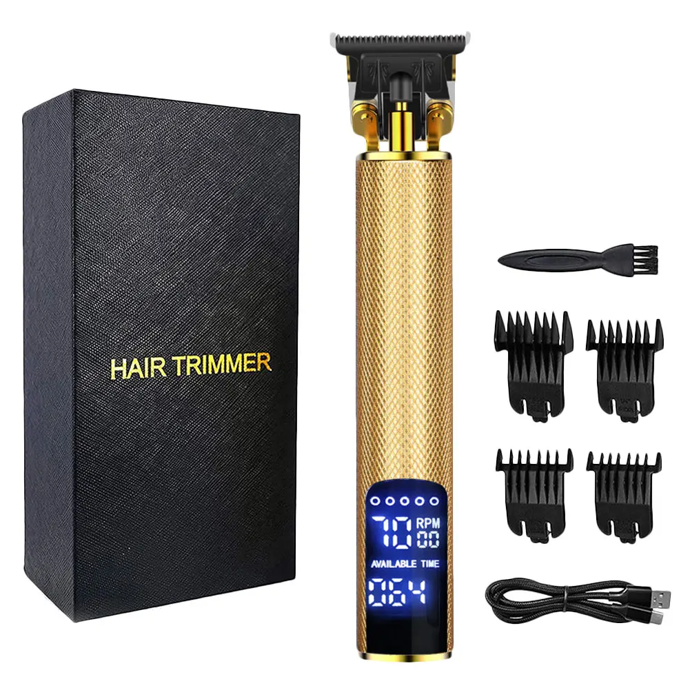 

Hair Clipper for Men Beard Trimmer Kit Cordless Hair Trimmer with Cutting Combs LCD Display