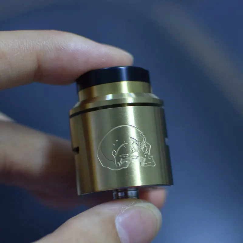 gold Новейший C2MNT rda V2 RDA с bf контактным ремонтом 24 мм атомайзер, совместимый с механическим модом, дополнительный Бесплатный 810 капельный наконечник - Цвет: gold