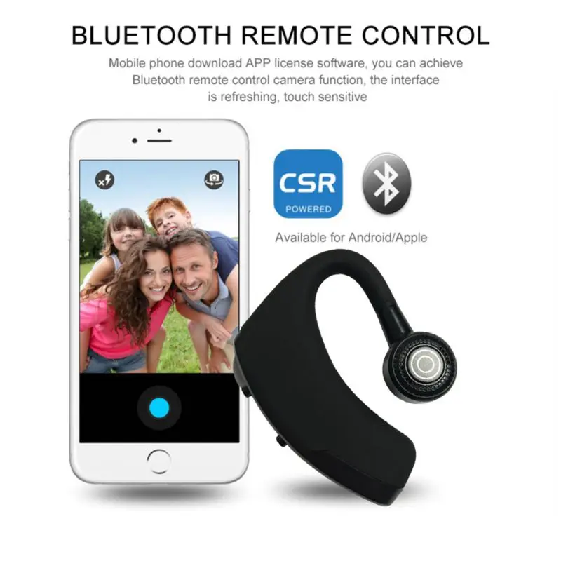 V9 Handsfree Wireless Bluetooth Earphones Noise Control Business Headset with Mic Bone Conductive Earphone | Электроника
