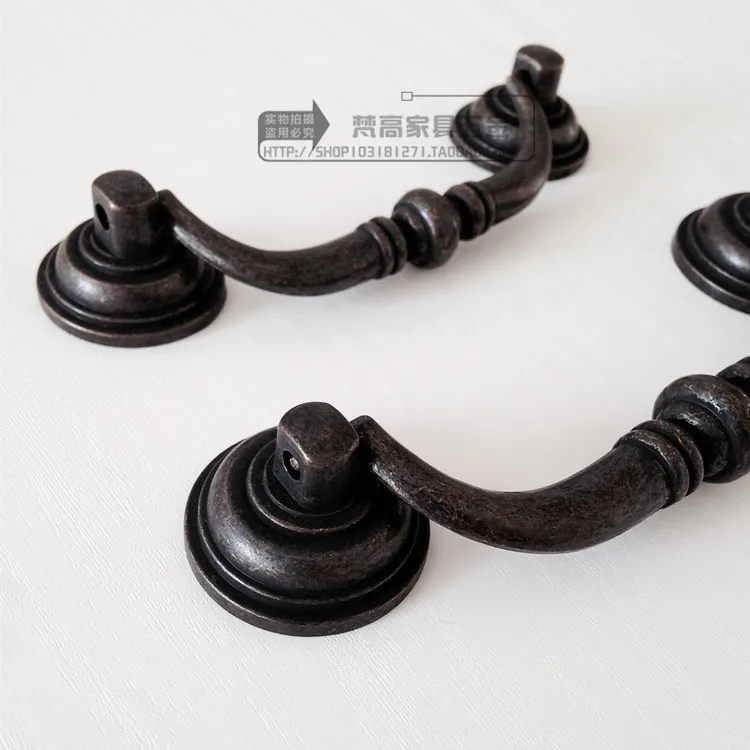 Ручки для кухонного шкафа ручки и мебели ретро из старинной бронзы|cabinet handle and