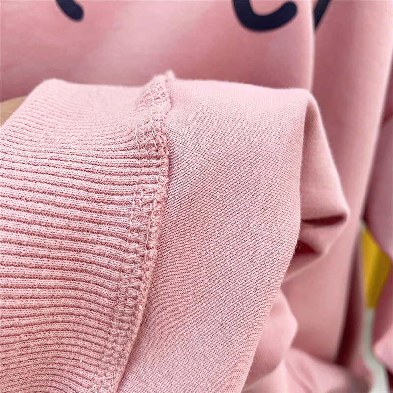 

Spring and Autumn New Round Neck Cotton Graffiti Printing Cartoon Hoodies Trendy Loose Oversized Sweatshirt Women Mid-Length