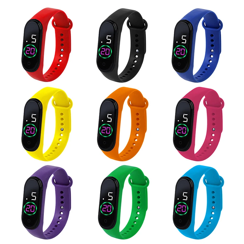 

Kid Watches Children Digital Clock Gift For Boy Watch Girls Creative Colourful Display Silicone Strap Led Sport Waterproof Watch