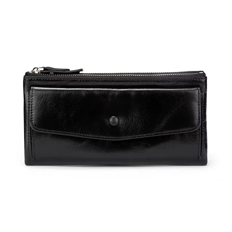 Женские кошельки кожаный кошелек Длинный высококачественный женский клатч на