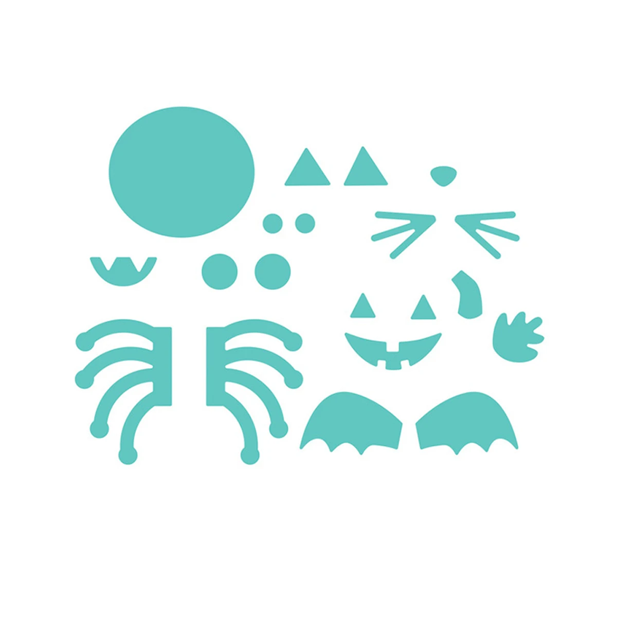 Хэллоуин заколки-Хэллоуин вырезанные штампы искусственное украшение тиснение