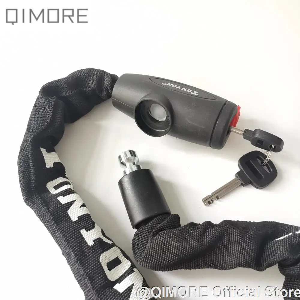 Велосипедная цепь с замком для скутера/мотоцикла/велосипеда марганцевая сталь