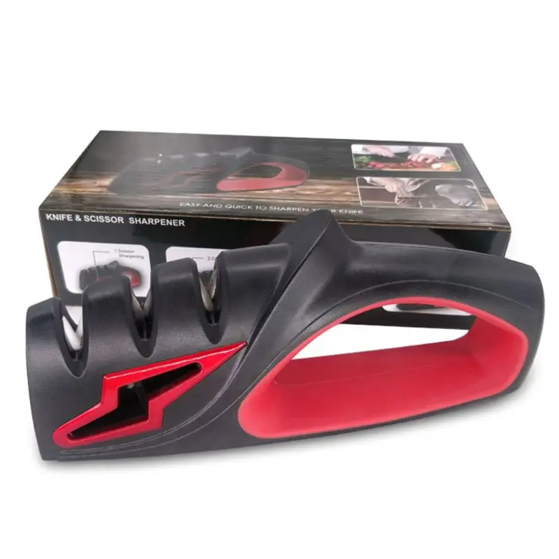 

Knife Sharpener,Kitchen Professional 4 in 1 Blade Sharpening Tool,Chef's Best Ch