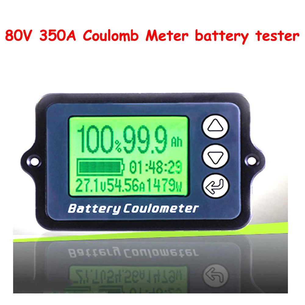 80V 350A 80 в 350A кулонметр тестер батареек батареи тестер емкости батареи кулометр уровень мощности Дисплей литиевая батарея индикатор емкости - Цвет: 80V 350A