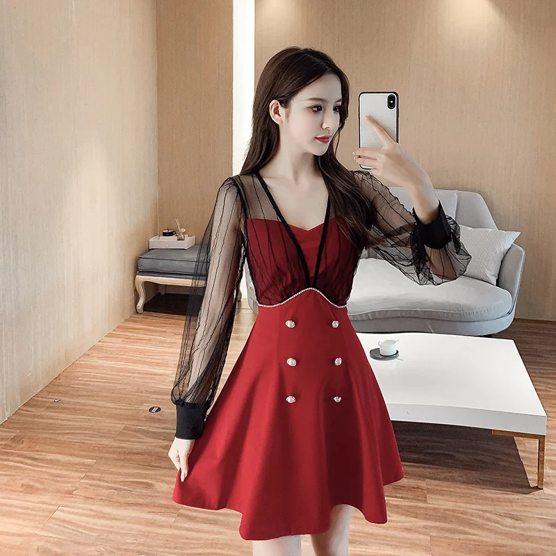 Облегающее платье для женщин Осень-зима новинка женское сексуальное вечернее